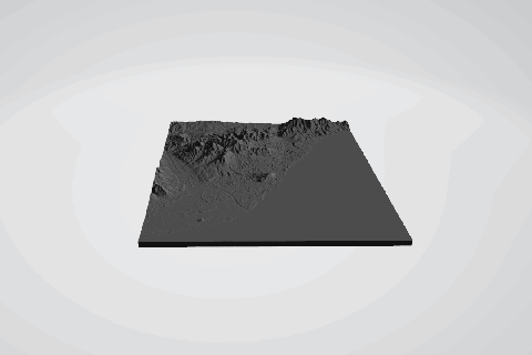 barcelona spain - 3d map 3d print model - Mito3D