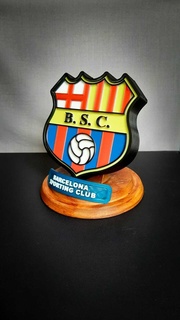 barcelona esportivo clube escudo troféu mundo futebol sul americano prêmio logotipo esporte decoração sc prato equatoriano América copo pró liga Equador 3d print model - Mito3D