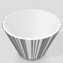 barcode pot home planter pricing bowl 3d print model - Mito3D