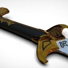 bard's sword - hobbit épée epee weapon knife bard elven elf cosplay lord rings 3d print model - Mito3D