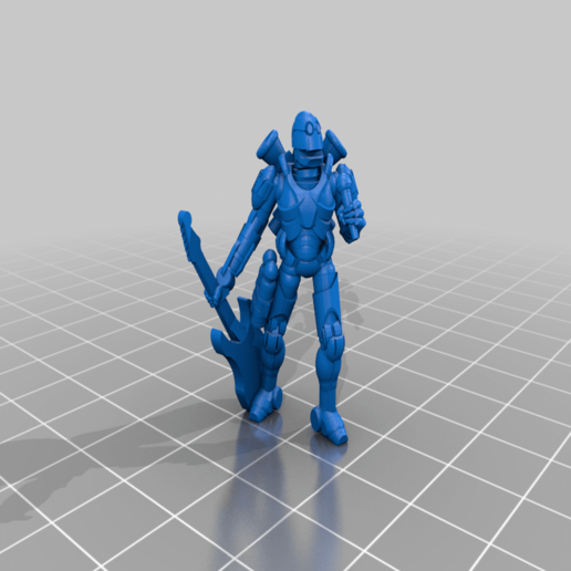 bardo bot gioco giochi warghast wargame forgiati dalla guerra da tavolo robot eberron dnd cyborg costrutto 28mm 3D print model - Mito3D