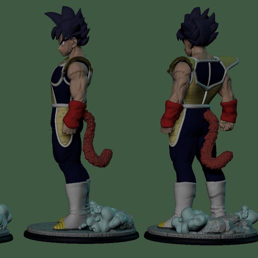 Bardock Dragon Ball Super Kunst Dragonballsuper Goku dbz Drachen 3D print model - Mito3D