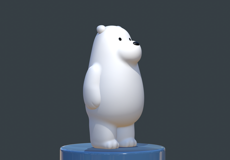 nu bears glace ours scandaleux polar 3d print model - Mito3D