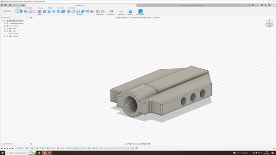 barrette compensateur airsoft 3d print model - Mito3D