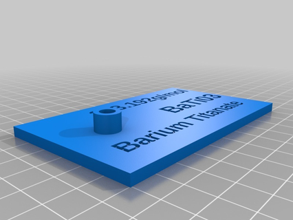 baryum titanat moleküler bulmaca 3d print model - Mito3D