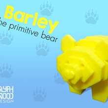 la cebada oso juego animal a los animales osos lindo baja poli simple juguete 3d print model - Mito3D