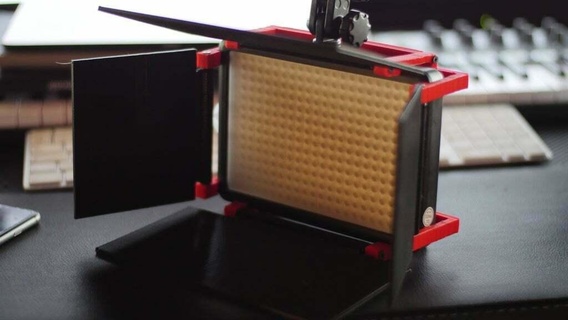 barndoor coupe flux barndoors led pannel led308 light neewer 308 video diy 3d print model - Mito3D