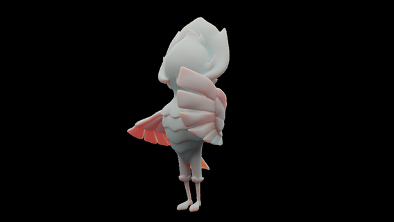 grange obtenu tem tempédia mignonne créature monstre figure figurine jouet Jeu modèle 3d print model - Mito3D