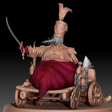 barone gregor von strillo gioco buio fantasia anime Napoleone guerra 3d print model - Mito3D