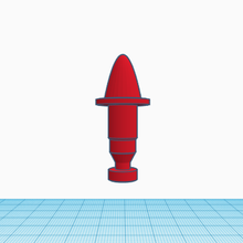 barone carza piccolo missile 3d print model - Mito3D