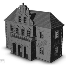 barroco edificio 3 martillo guerra años sigmar tornillo acción llamas paisaje terreno juego moderno arquitectura casa impresión miniaturas 3d cifras 3d print model - Mito3D