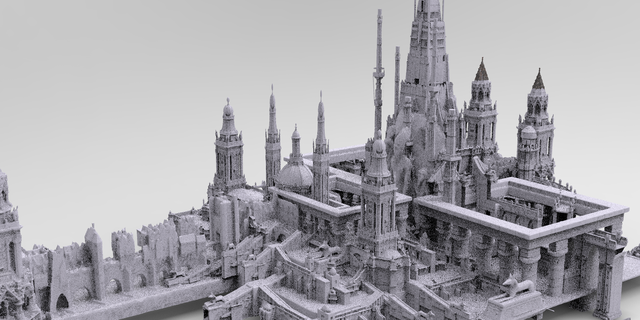 baroque fantasy london bridges city 1 tower architecture bridge lordoftherings cathedral england castle trending building town games quality harrypotter architectural exterior sci fi 3d print model - Mito3D