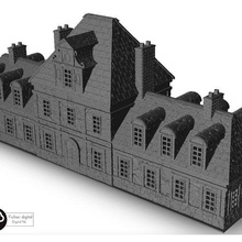 baroque manor 20 - warhammer age sigmar bolt action flames war scenery terrain wargame modern architecture house thumbnails building figures game land dungeon fantasy games accessories 3d print model - Mito3D
