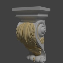 baroque plâtre moulage architecture stuc décoration Colonnes ornement 3d print model - Mito3D