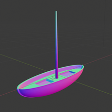 Barke verschiedene esquif Kanu Boot die Modellierung 3d 3d print model - Mito3D