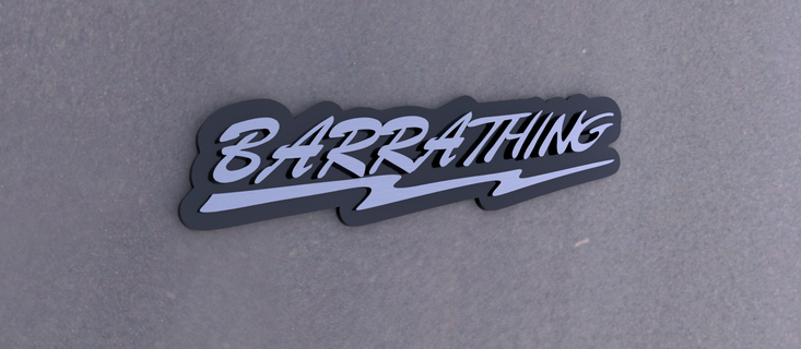 barra thing fender badge svt lightning ford swap f150 3d print model - Mito3D