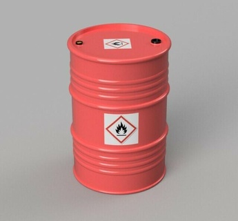barril gasolina castrol petróleo chapa metal modelo modelado diorama entrenar GRASAS 3d print model - Mito3D
