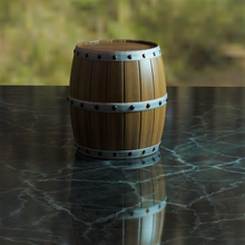 barrel decoration firm accessory cellar wine castle decorations 3d print model - Mito3D