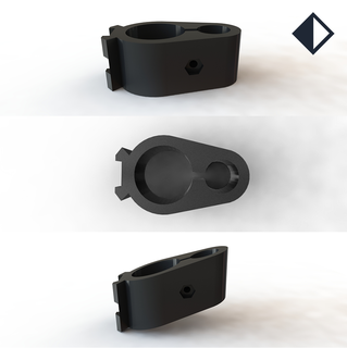 barril banda pr900 8 pack estante soporte pr 900 tubo abrazadera apoyo brazos 3d print model - Mito3D