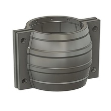 barril cimento Panela mofo chavo potes plantador cacto concreto cara 3d print model - Mito3D