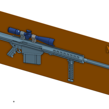 barrett m81a1 verschiedene Waffen 3d print model - Mito3D