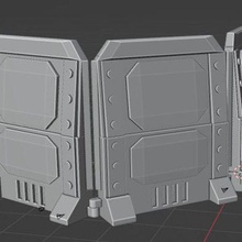 barricade wall 3d print model - Mito3D