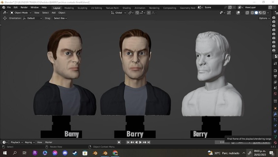 Barry berkman bloquer films séries 3d print model - Mito3D