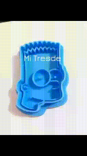bart cortador marcador Bart Simpson Simpsons corte carimbo 3d print model - Mito3D