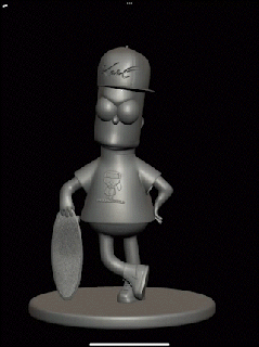 Bart Simpson Simpsons Disney karl städtisch 3d print model - Mito3D