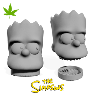 bart Simpson broyeur gadget hachoir marijuana cannabis op simpsons Lisa Homère maggie 3d print model - Mito3D