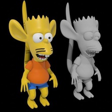 bart simpson rat boy 3d printable model cartoon print art kid mouse body human cartoonish mouth eyes fingers arms legs tail tv show funny meme famous simpsons miniature hobby object ender prussia printer toy series 3d print model - Mito3D
