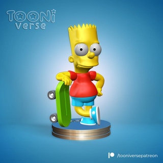 bart simpsons simpsons bart simpson 3d toy tooniverse  3d print model - Mito3D