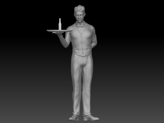 bartender boy 2 bar cocktails drink liquor tequila whiskey whisky 007 man alcohol beer food cheers drinkup wine 3d print model - Mito3D