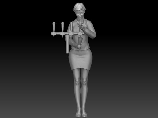 bartender girl 3 bar cocktails drink liquor tequila whiskey whisky 007 man boy alcohol beer food cheers drinkup wine 3d print model - Mito3D