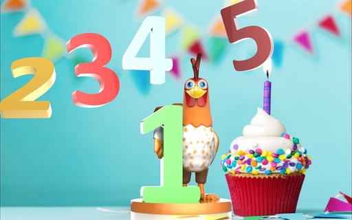 Bartolito granja xenón 1 cumpleaños gallo gallina lola vaca recuerdo año 3d print model - Mito3D