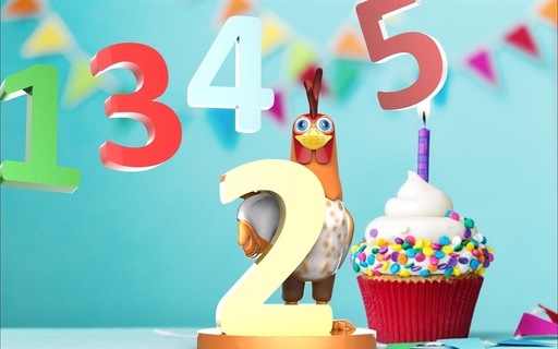 Bartolito granja xenón 2 cumpleaños gallo gallina lola vaca recuerdo 1 año 3d print model - Mito3D