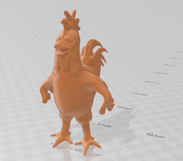 bartolito rooster zenon's farm children cartoon 3d print model - Mito3D