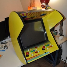 bartop oyun makinesi pac man 2 oyuncular 3d print model - Mito3D