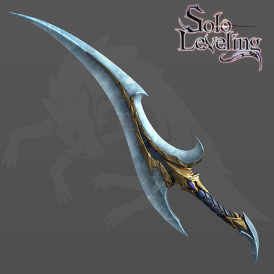 baruka dagger solo leveling 3d model cosplay sung jin woo epilogue kamish kasaka fang anime stl prop weapon sword manhwa 3d print model - Mito3D