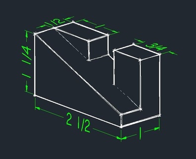 base block básico quadra simples teste 3d print model - Mito3D