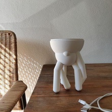 base art sculpture piédestal lampe vase 3d print model - Mito3D