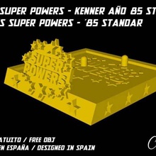 base - superpowers kenner 1985 stand super powers toy 3d print model - Mito3D