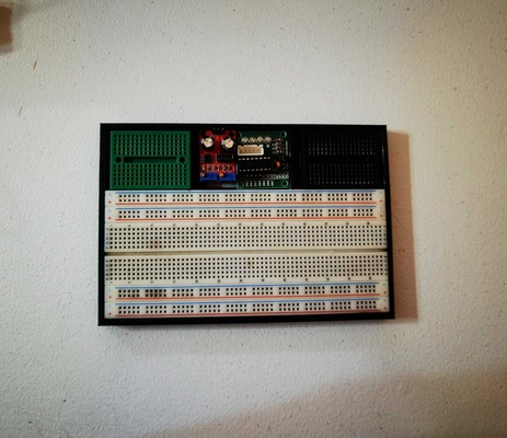 base placa ensaio tábua pão arduino circuitos ferramentas stm32 framboesa protoboard desing 3d print model - Mito3D