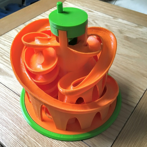 base alternative turncap marble machine 3 game 3D print model - Mito3D
