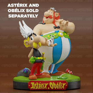 base ast rix & ob lix Art asterix obelix art toy cartoon and 3d print model - Mito3D
