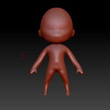 base chibi art figurine figure pop corps 3d print model - Mito3D