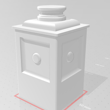 base columna griego escenas natividad escena arquitectura apoyo 3d print model - Mito3D