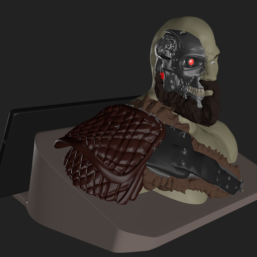 base kratost 800 pára celular Kratos t Exterminador Futuro guerra Deus artigos Accesorios telefono movil soporte 3D print model - Mito3D
