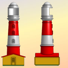 base led lamp fashion lighthouse petermaker 3d print model - Mito3D