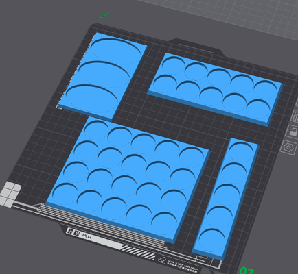 base movement trays wargaming 3d print model - Mito3D